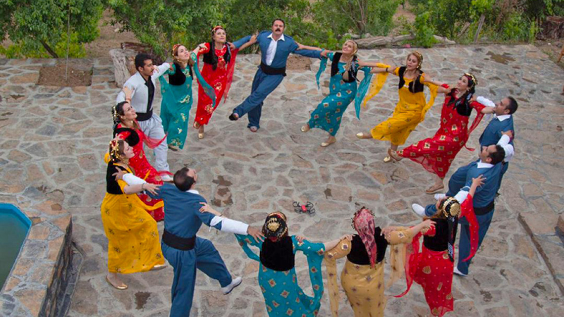 Group of dancers celebrating MENA night.