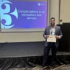 Mourad Abdennebi with first place certificate