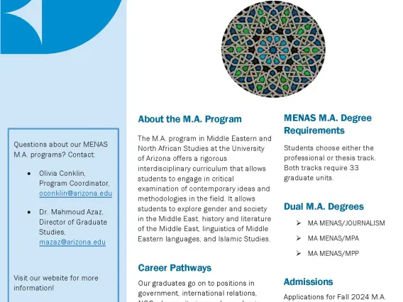 MENAS M.A. Flyer