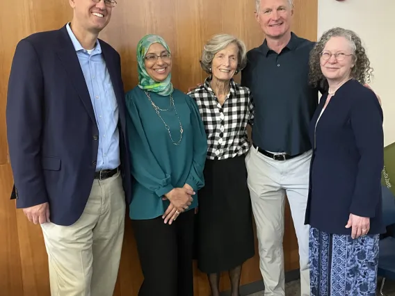 Ann Z. Kerr-Adams and Steve Kerr with MENAS Faculty