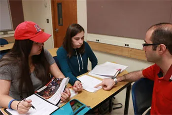 Students receiving personalized instruction